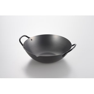 Yoshikawa Cookware Canton Non-Stick Carbon Steel Wok
