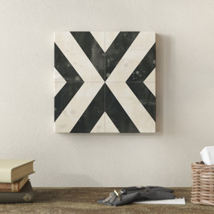 BLUE ELEPHANT Midnight Parquet I by June Erica Vess - Wrapped Canvas Print