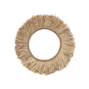 BAZAR BIZAR Round Wood Wall Mirror