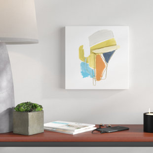 BLUE ELEPHANT Allegro IV by June Erica Vess - Wrapped Canvas Painting