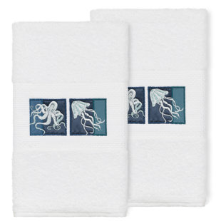 LINUM HOME TEXTILES AVA Turkish Cotton Hand Towel (Set of 2)
