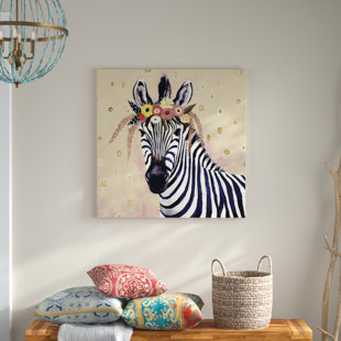 MISTANA™ BABY & KIDS " Klimt Zebra II " by Victoria Borges Painting Print