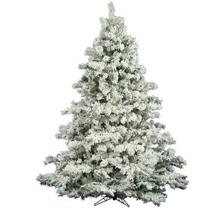 THREE POSTS™ Kinsey Flocked Alaskan Artificial Christmas Tree