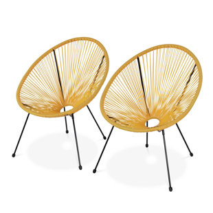 LATITUDE VIVE Ember Folding Deck Chair (Set of 2)