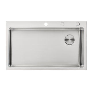 EMODERNDECOR Lyrids 36" L x 22" W Drop-In Kitchen Sink with Accessories