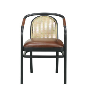 BOBBY BERK HOME Jonsi Leather Arm Chair in Brown