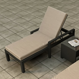 FOREVER PATIO Barbados 80" Long Reclining Single Chaise with Cushion