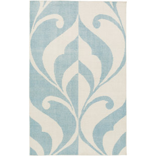 CANDICE OLSON RUGS Paradox Handmade Hand-Knotted Wool Blue/Beige Rug