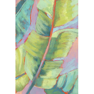 BEACHCREST HOME Leinwandbild Vibrant Palm Leaves II von Jennifer Goldberger