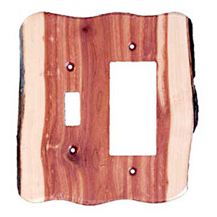 SIERRA LIFESTYLES Rustic No Subject 2 - Gang Jumbo Combination Wall Plate
