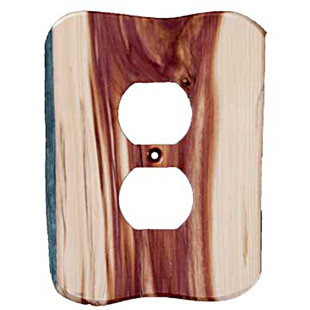 SIERRA LIFESTYLES Rustic No Subject 1 - Gang Duplex Outlet Wall Plate