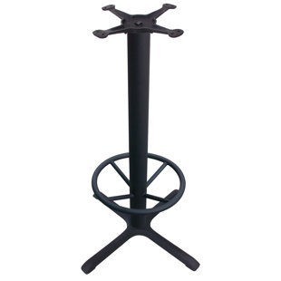 JI Bases 30" x 30" Cast Iron Bar Height Cross Base with Footring