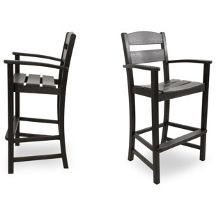 IVY TERRACE Classics 2-Piece Bar Arm Chair Set (Set of 2)