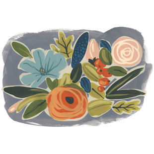 MERCURY ROW® TEEN " Bright Botany I " by June Erica Vess Painting Print