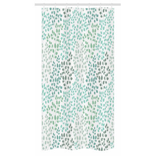 EAST URBAN HOME Floral Shower Curtain with Hooks Included