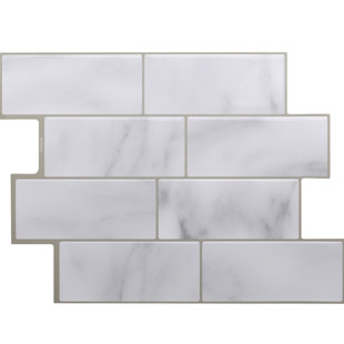 METRO LANE Diehl 21.2cm W x 29.3cm L PVC Peel and Stick Mosaic Tile