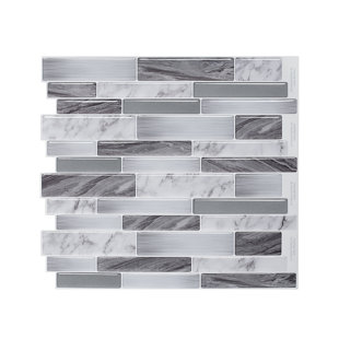 METRO LANE Dickinson 25.4cm W x 28.58cm L PVC Peel and Stick Mosaic Tile