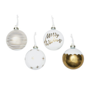 STYLE ME PRETTY Glass Ball Ornament