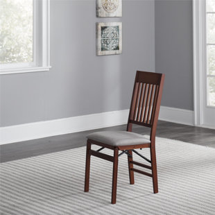 COSCO HOME AND OFFICE Mission Fabric Padded Folding Chair Set (Set of 2)