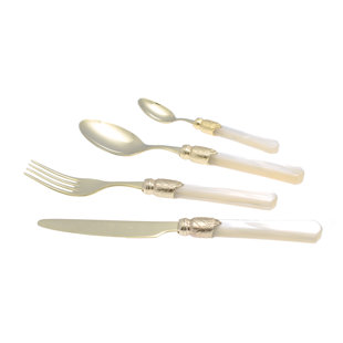 RIVADOSSI SANDRO Vittoria 24 Stück 18/10 Edelstahl Besteck Set, Service für 6 Personen