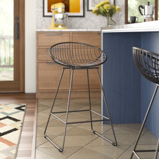 COSMOLIVING BY COSMOPOLITAN Counter Stool with Metal Frame