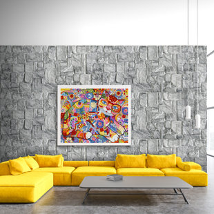 DUNDEE DECO Falkirk 3D 38" W x 19" L Vinyl Wall Paneling in Gray