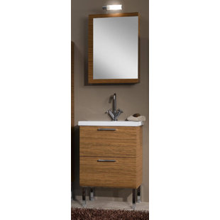 IOTTI BY NAMEEKS Luna 24" Single Bathroom Vanity Set with Mirror