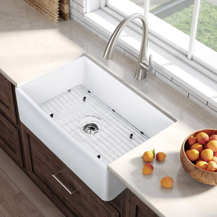 KDK HOME 30" L x 20" W Farmhouse Kitchen Sink