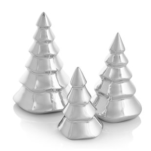 NAMBÉ Nambe Mini Christmas Tree Set of 3
