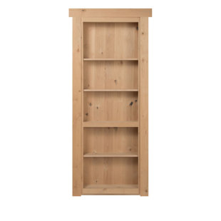 MURPHY DOOR INC. Murphy Door - Secret Bookcase Hidden Door, Flush Mount, Solid Alder (MDF) Veneer Manufactured Wood