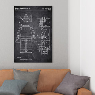 ART REMEDY " Lego Toy Figure 1979 Chalkboard " by Oliver Gal