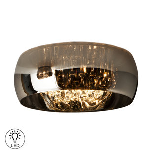 ETTA AVENUE Bündige Deckenleuchte 6-flammig Ireland, 50 cm aus Glas