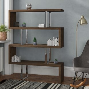 ANGEL CERDA 170cm H x 130cm W Solid Wood Etagere Bookcase