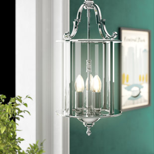 LARK MANOR Soissons 3 - Light Chrome Lantern Pendant