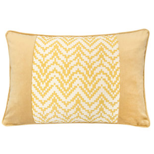HOMEY COZY Deyanna Chevron Microsuede Indoor/Outdoor Throw Pillow