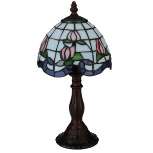 MEYDA LIGHTING Meyda Tiffany & Stained Glass Metal Table Lamp
