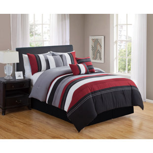LADY SANDRA Barcelona Striped Comforter Set