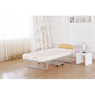 ALWYN HOME Methuli Framing Folding Bed, Cream