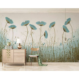 GK WALL DESIGN Peel & Stick Floral Wall Mural