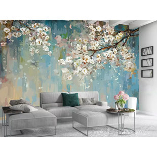 GK WALL DESIGN Peel & Stick Floral Roll