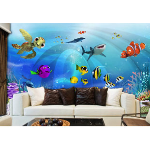 SUNSIDE SAILS Lilia Peel & Stick Floral Wall Mural