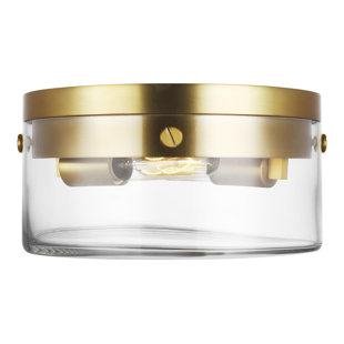 VISUAL COMFORT STUDIO Garrett 2 - Light 11.375" Flush Mount by Chapman & Myers