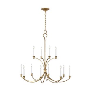 VISUAL COMFORT STUDIO Westerly 12 - Light Candle Style Classic / Traditional Chandelier by Chapman & Myers