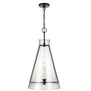 VISUAL COMFORT STUDIO Keystone 1 - Light Single Cone Pendant by Chapman & Myers