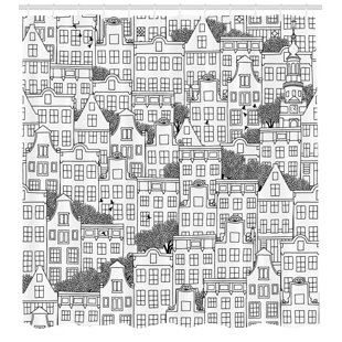 AMBESONNE Shower Curtain with Hooks Included