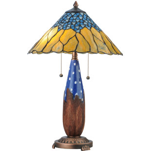 MEYDA LIGHTING Cristal Azul Table Lamp