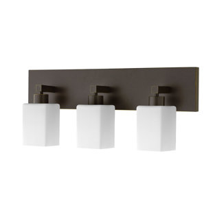 MEDALLION LIGHTING 3 - Light Madison Bronze Vanity Light