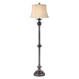 MEDALLION LIGHTING 63'' Marble Black Traditional Floor Lamp