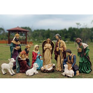 THE HOLIDAY AISLE® 12 Piece Outdoor Nativity Lawn Art/Figurine Set