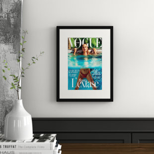 EAST URBAN HOME Gerahmtes Poster Vogue Paris, Retro-Werbung
